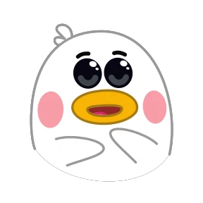 Утка — стикер для MAX
