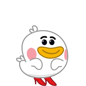 Утка — стикер для MAX