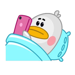 Утка — стикер для MAX