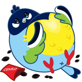 Синичка — стикер для MAX