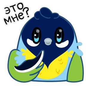 Синичка — стикер для MAX