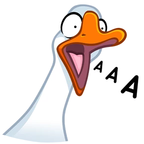 Гусь! — стикер для MAX