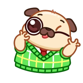 Мопс — стикер для MAX