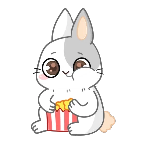 Кролик — стикер для MAX