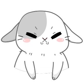 Кролик — стикер для MAX