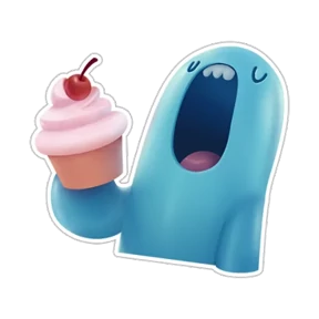 Монстрик — стикер для MAX