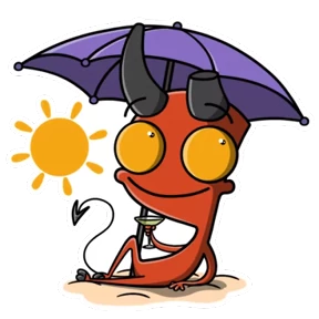 Чертик — стикер для MAX