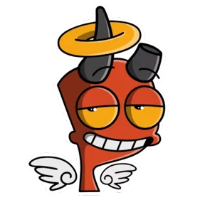 Чертик — стикер для MAX