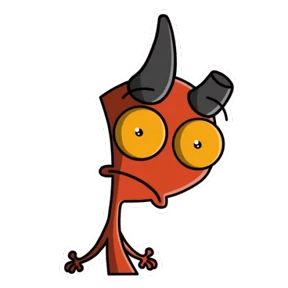 Чертик — стикер для MAX