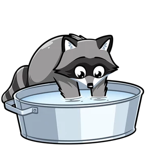 Енот — стикер для MAX