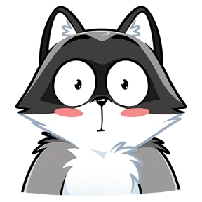 Енот — стикер для MAX