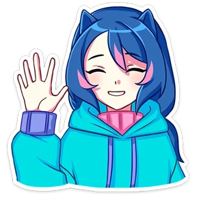 Уня — стикер для MAX