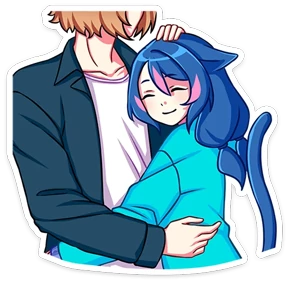 Уня — стикер для MAX