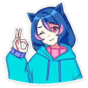 Уня — стикер для MAX