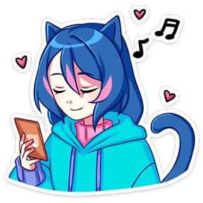 Уня — стикер для MAX