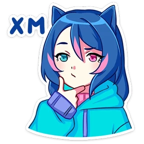 Уня — стикер для MAX