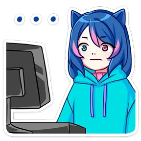Уня — стикер для MAX