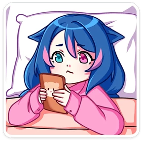 Уня — стикер для MAX