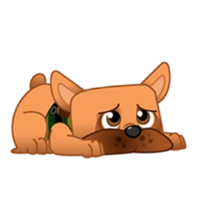 Французский бульдог Chat 👑 — стикер для MAX
