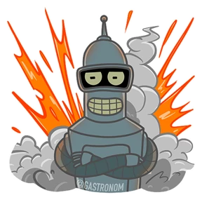 Bender — стикер для MAX