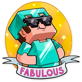 Minecraft — стикер для MAX