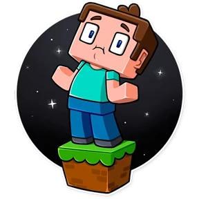 Minecraft — стикер для MAX