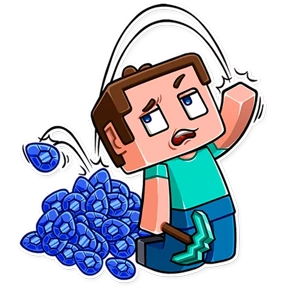 Minecraft — стикер для MAX