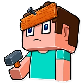 Minecraft — стикер для MAX