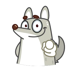Альфа Волк @Emoji_Club — стикер для MAX