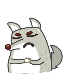 Альфа Волк @Emoji_Club — стикер для MAX