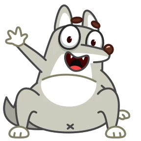 Альфа Волк @Emoji_Club — стикер для MAX
