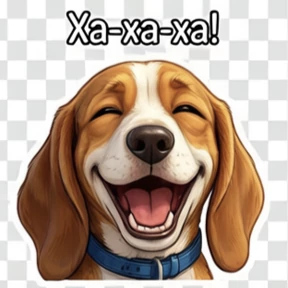 Собака — стикер для MAX
