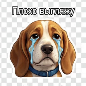 Собака — стикер для MAX