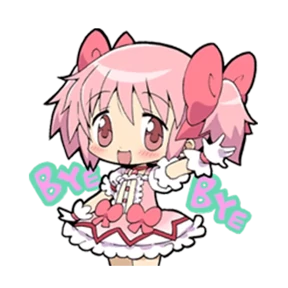 Мадока Магика @animejapanworld — стикер для MAX