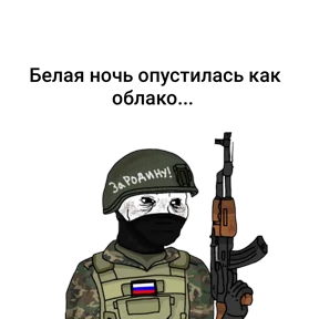 Милитаристские мемы — стикер для MAX