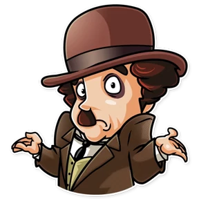 Charlie Chaplin- Кино Трейлеры — стикер для MAX