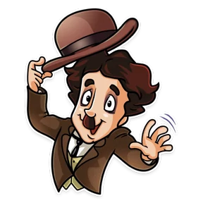 Charlie Chaplin- Кино Трейлеры — стикер для MAX