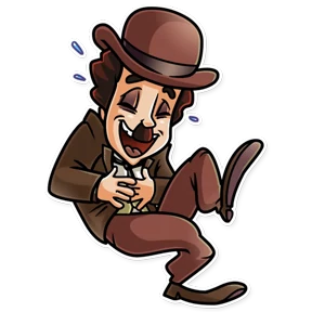 Charlie Chaplin- Кино Трейлеры — стикер для MAX