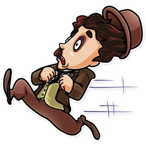 Charlie Chaplin- Кино Трейлеры — стикер для MAX