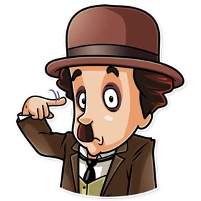 Charlie Chaplin- Кино Трейлеры — стикер для MAX