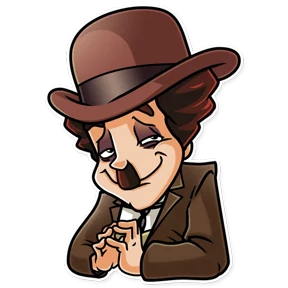 Charlie Chaplin- Кино Трейлеры — стикер для MAX
