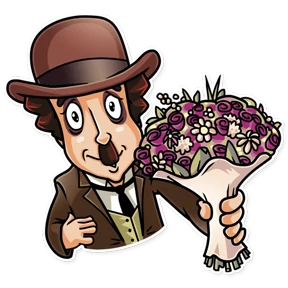 Charlie Chaplin- Кино Трейлеры — стикер для MAX