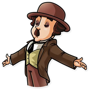 Charlie Chaplin- Кино Трейлеры — стикер для MAX