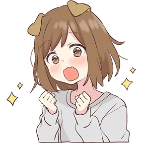 Собачка-тян @Nyasticks — стикер для MAX