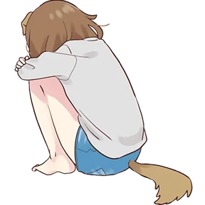 Собачка-тян @Nyasticks — стикер для MAX