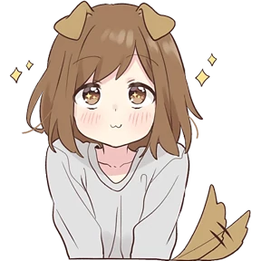 Собачка-тян @Nyasticks — стикер для MAX