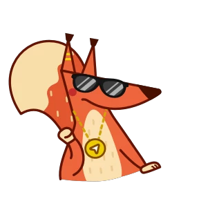 Рыжая белка @Emoji_Club — стикер для MAX