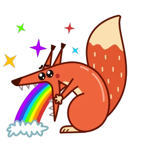 Рыжая белка @Emoji_Club — стикер для MAX