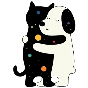 Обнимашки — стикер для MAX