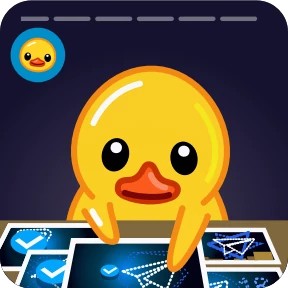 Telegram Duck — стикер для MAX